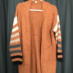Vici Appleseed Striped Long Cardigan